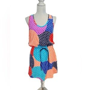 Banana Republic Factory Multicolor Drawstring Dress 0633